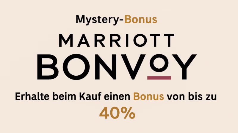 Marriott Bonvoy Punkte kaufen 2026: 40% Bonus optimal nutzen