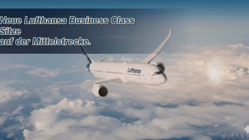 Lufthansa Business Class Mittelstrecke: Neue Sitze statt freiem Mittelplatz