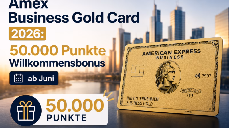 Amex Business Gold Card 2026: 50.000 Punkte Willkommensbonus ab Juni