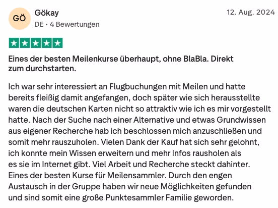 Trustpilot Bewertung 1