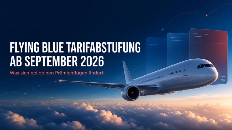 Flying Blue Tarifabstufung ab September 2026: Was sich bei deinen Prämienflügen ändert