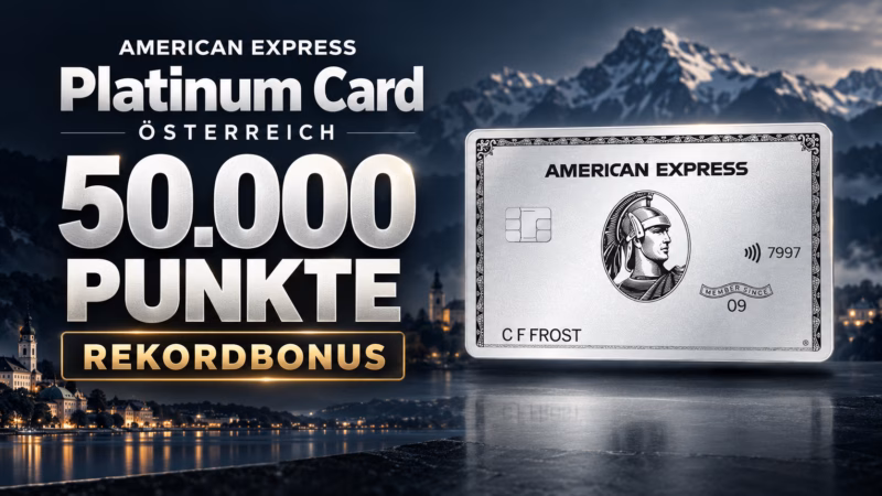 American Express Platinum Card Österreich: 50.000 Punkte Rekordbonus