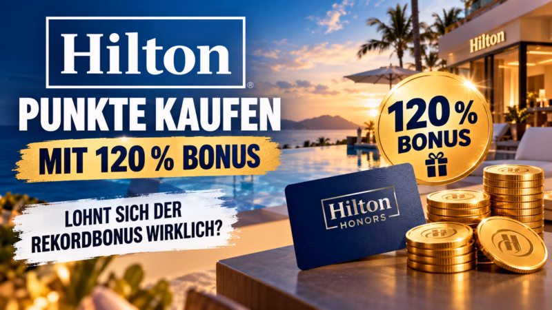 Hilton Punkte kaufen mit 120 % Bonus: Lohnt sich der Rekordbonus wirklich?