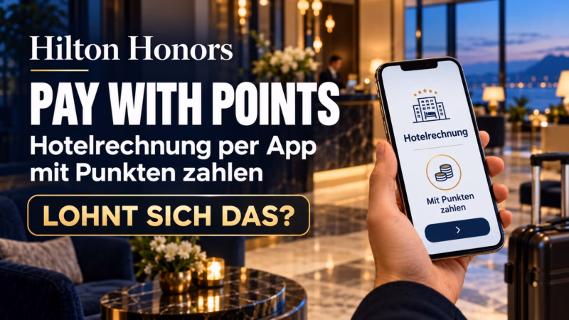 Hilton Honors Pay with Points: Hotelrechnung per App mit Punkten zahlen. Lohnt sich das?